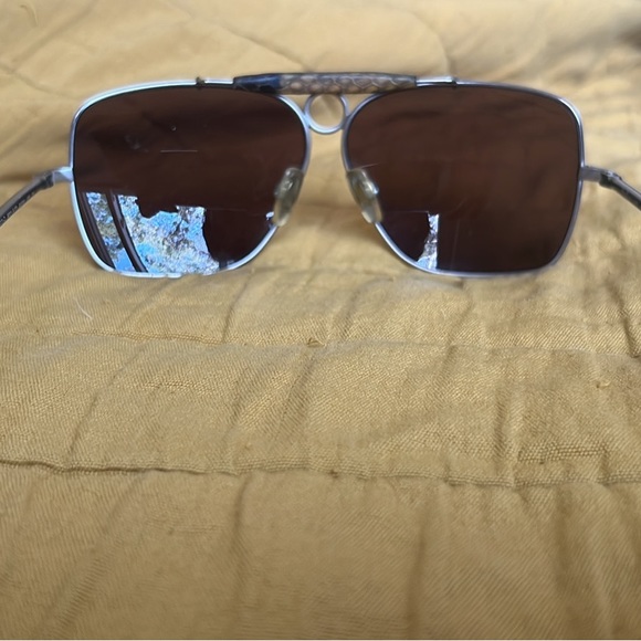 Polo Snakeskin Aviator Sunglasses - Picture 3 of 7